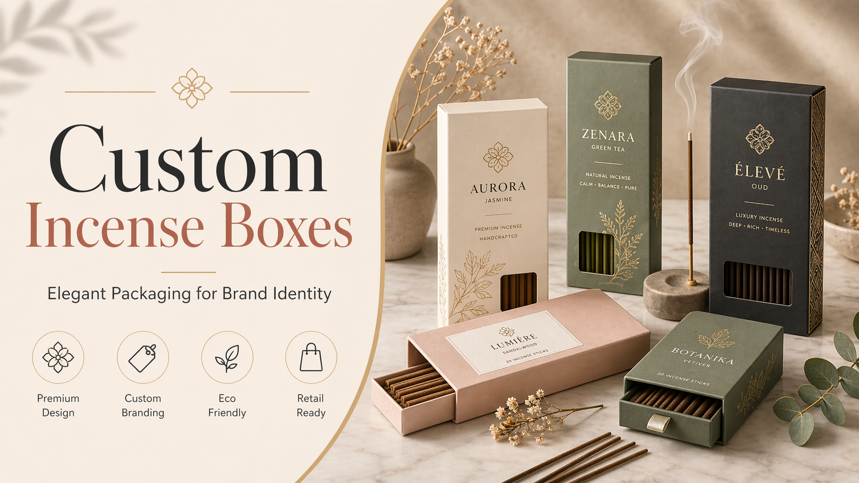Custom Incense Boxes: Elegant Packaging for Brand Identity